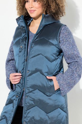 Moda za polnejše Prsluk dužeg kroja s kapuljačom plus velikost, xxl, Ulla Popken in Johann Popken (JP1880)