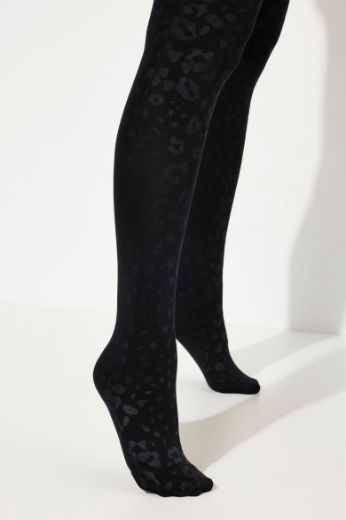Moda za polnejše Čarape termo s leopard motivom plus velikost, xxl, Ulla Popken in Johann Popken (JP1880)