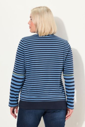 Moda za polnejše Majica dugih rukava na pruge plus velikost, xxl, Ulla Popken in Johann Popken (JP1880)