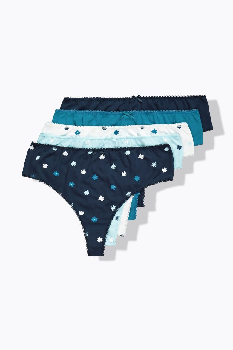 Moda za polnejše Gačice tange 5 komada plus velikost, xxl, Ulla Popken in Johann Popken (JP1880)