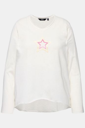 Moda za polnejše Majica dugih rukava A kroja plus velikost, xxl, Ulla Popken in Johann Popken (JP1880)