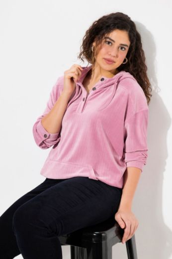 Moda za polnejše Majica dugih rukava s kapuljačom plus velikost, xxl, Ulla Popken in Johann Popken (JP1880)