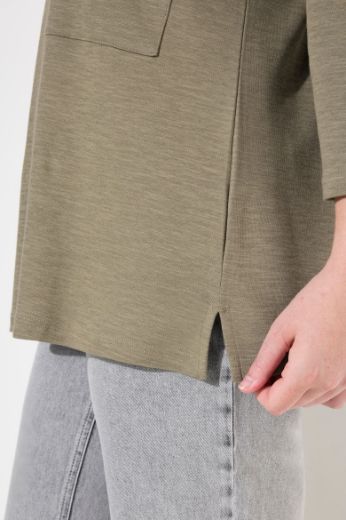 Moda za polnejše Majica s 3/4 rukavima od eko pamuka plus velikost, xxl, Ulla Popken in Johann Popken (JP1880)