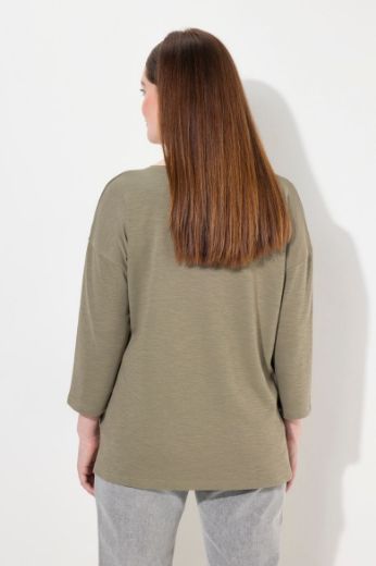Moda za polnejše Majica s 3/4 rukavima od eko pamuka plus velikost, xxl, Ulla Popken in Johann Popken (JP1880)