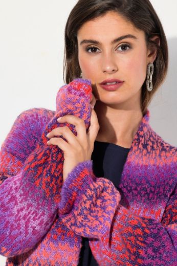 Moda za polnejše Kardigan bez kopčana na pruge plus velikost, xxl, Ulla Popken in Johann Popken (JP1880)