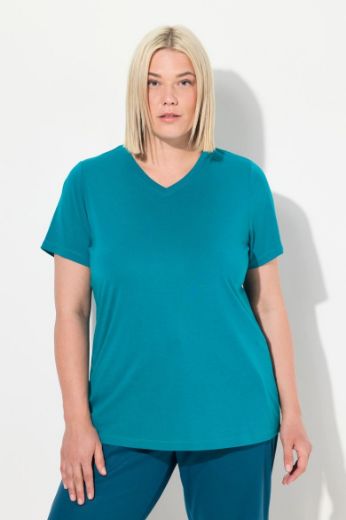 Moda za polnejše Majica funkcionalna V ovratnik plus velikost, xxl, Ulla Popken in Johann Popken (JP1880)