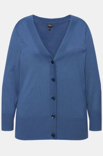 Moda za polnejše Pulover s V ovratnikom plus velikost, xxl, Ulla Popken in Johann Popken (JP1880)