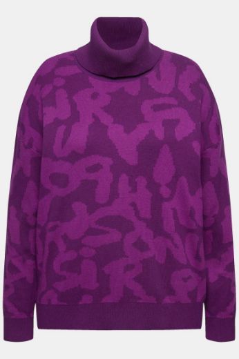Moda za polnejše Majica rol ovratnik motiv slova plus velikost, xxl, Ulla Popken in Johann Popken (JP1880)