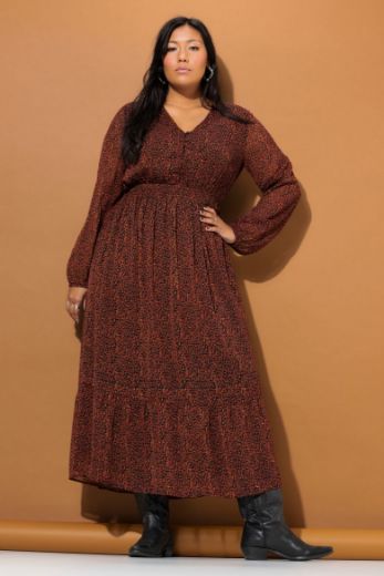 Moda za polnejše Haljina maxi A kroja plus velikost, xxl, Ulla Popken in Johann Popken (JP1880)
