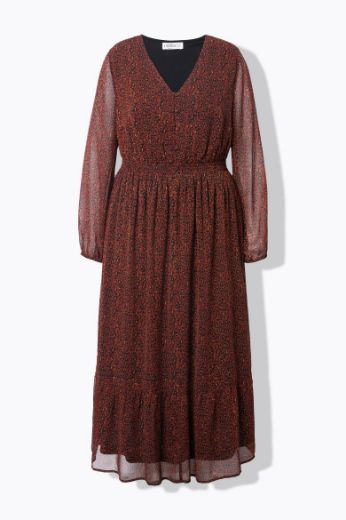 Moda za polnejše Haljina maxi A kroja plus velikost, xxl, Ulla Popken in Johann Popken (JP1880)