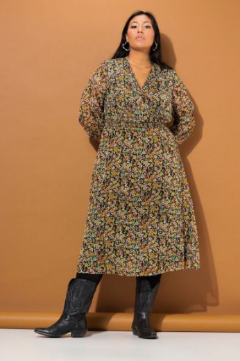 Moda za polnejše Haljina maxi A kroja plus velikost, xxl, Ulla Popken in Johann Popken (JP1880)