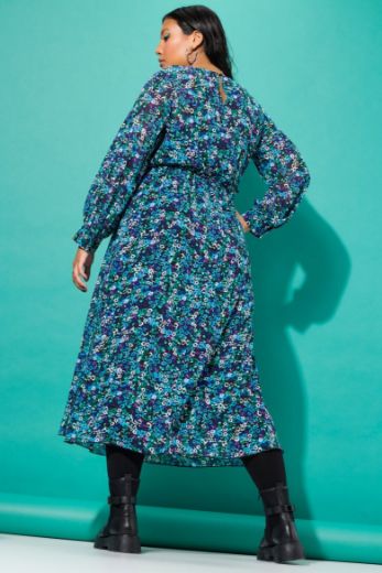 Moda za polnejše Haljina maxi A kroja plus velikost, xxl, Ulla Popken in Johann Popken (JP1880)