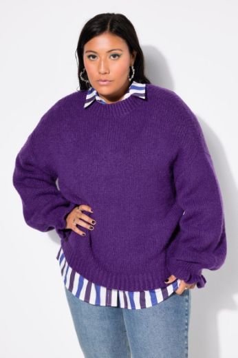 Moda za polnejše Pulover pleteni plus velikost, xxl, Ulla Popken in Johann Popken (JP1880)