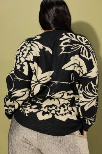 Moda za polnejše Pulover pleteni plus velikost, xxl, Ulla Popken in Johann Popken (JP1880)