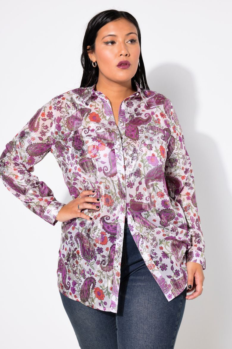 Moda za polnejše Bluza dugih rukava plus velikost, xxl, Ulla Popken in Johann Popken (JP1880)