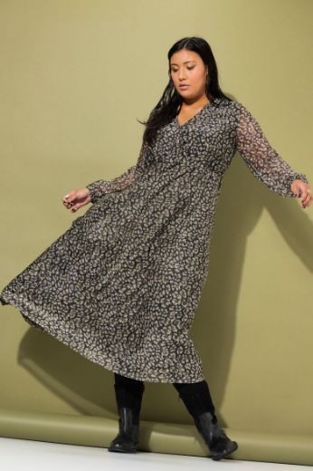 Moda za polnejše Haljina maxi A kroja plus velikost, xxl, Ulla Popken in Johann Popken (JP1880)