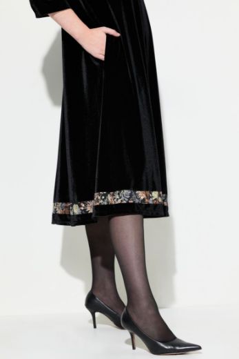 Moda za polnejše Haljina elegantna s 3/4 rukavima A kroja plus velikost, xxl, Ulla Popken in Johann Popken (JP1880)