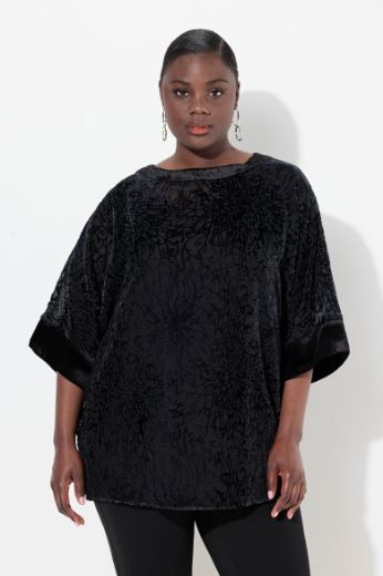 Moda za polnejše Bluza elegantna 3/4 rukava plus velikost, xxl, Ulla Popken in Johann Popken (JP1880)