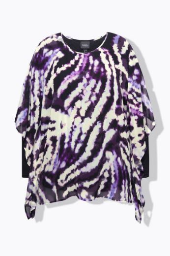 Moda za polnejše Bluza elegantna 3/4 rukava plus velikost, xxl, Ulla Popken in Johann Popken (JP1880)