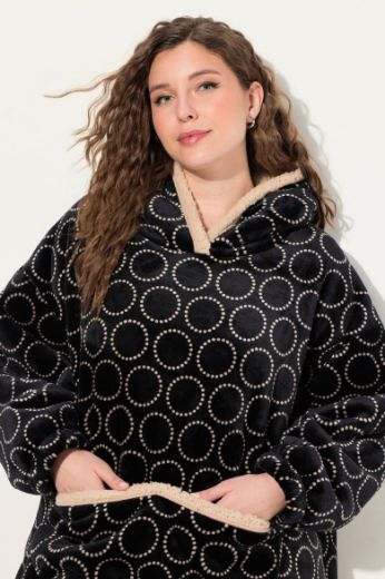 Moda za polnejše Pončo s kapuljačom plus velikost, xxl, Ulla Popken in Johann Popken (JP1880)
