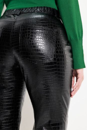 Moda za polnejše Hlače imitacija kože širokih nogavica plus velikost, xxl, Ulla Popken in Johann Popken (JP1880)