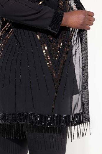 Moda za polnejše Bluza dugih rukava V ovratnika plus velikost, xxl, Ulla Popken in Johann Popken (JP1880)