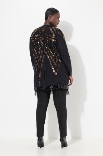 Moda za polnejše Bluza dugih rukava V ovratnika plus velikost, xxl, Ulla Popken in Johann Popken (JP1880)