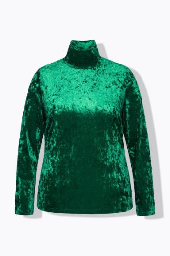 Moda za polnejše Majica elegantna dugih rukava od baršuna plus velikost, xxl, Ulla Popken in Johann Popken (JP1880)