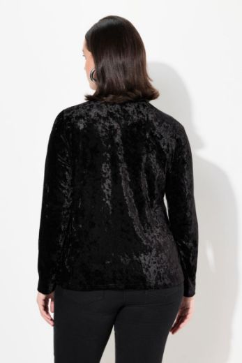 Moda za polnejše Majica elegantna dugih rukava od baršuna plus velikost, xxl, Ulla Popken in Johann Popken (JP1880)