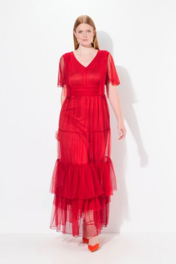 Moda za polnejše Haljina maxi V ovratnika plus velikost, xxl, Ulla Popken in Johann Popken (JP1880)