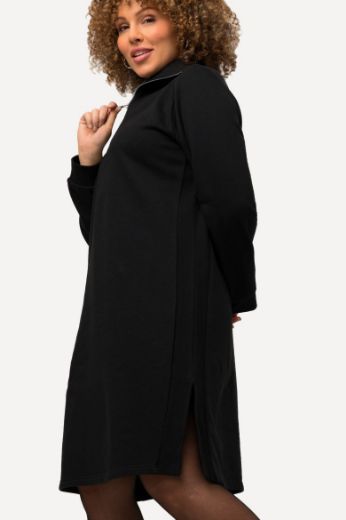 Moda za polnejše Haljina dugih rukava s polu zatvaračem plus velikost, xxl, Ulla Popken in Johann Popken (JP1880)