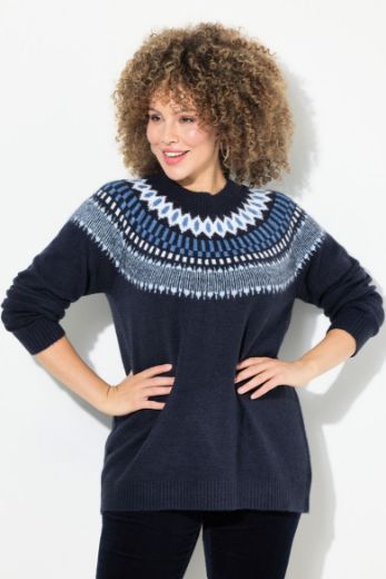 Moda za polnejše Pulover s prugastim uzorkom plus velikost, xxl, Ulla Popken in Johann Popken (JP1880)