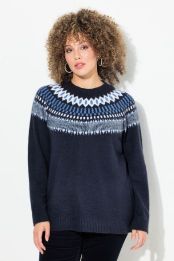 Moda za polnejše Pulover s prugastim uzorkom plus velikost, xxl, Ulla Popken in Johann Popken (JP1880)