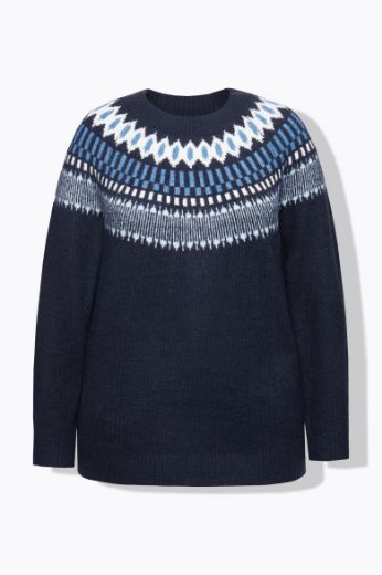 Moda za polnejše Pulover s prugastim uzorkom plus velikost, xxl, Ulla Popken in Johann Popken (JP1880)