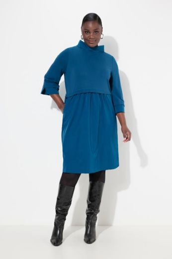 Moda za polnejše Haljina 3/4 rukava A kroja plus velikost, xxl, Ulla Popken in Johann Popken (JP1880)