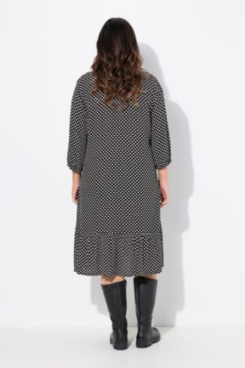 Moda za polnejše Haljina midi 3/4 rukava plus velikost, xxl, Ulla Popken in Johann Popken (JP1880)