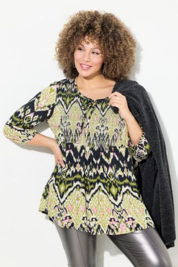 Moda za polnejše Bluza 3/4 rukava A kroja plus velikost, xxl, Ulla Popken in Johann Popken (JP1880)