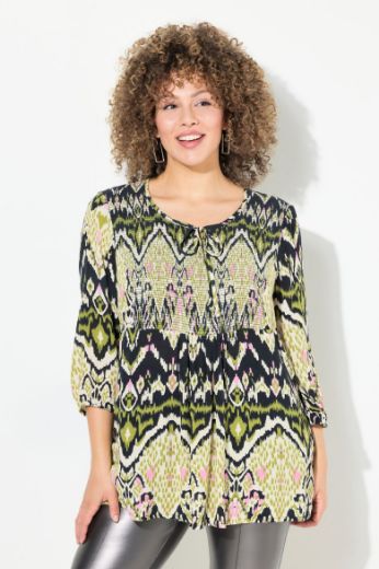 Moda za polnejše Bluza 3/4 rukava A kroja plus velikost, xxl, Ulla Popken in Johann Popken (JP1880)