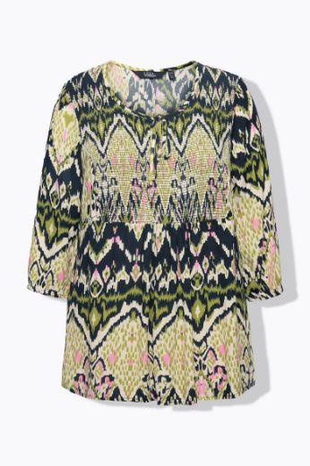 Moda za polnejše Bluza 3/4 rukava A kroja plus velikost, xxl, Ulla Popken in Johann Popken (JP1880)