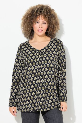 Moda za polnejše Majica dugih rukava A kroja plus velikost, xxl, Ulla Popken in Johann Popken (JP1880)