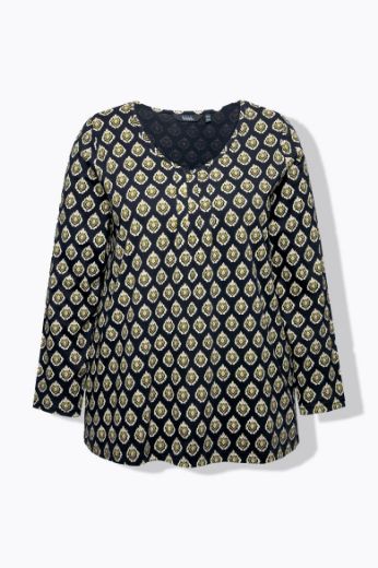 Moda za polnejše Majica dugih rukava A kroja plus velikost, xxl, Ulla Popken in Johann Popken (JP1880)
