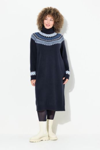 Moda za polnejše Haljina dugih rukava pletena plus velikost, xxl, Ulla Popken in Johann Popken (JP1880)