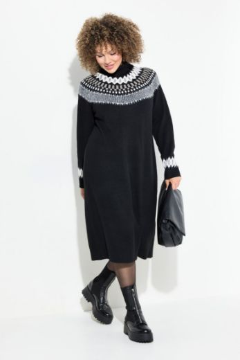 Moda za polnejše Haljina dugih rukava pletena plus velikost, xxl, Ulla Popken in Johann Popken (JP1880)