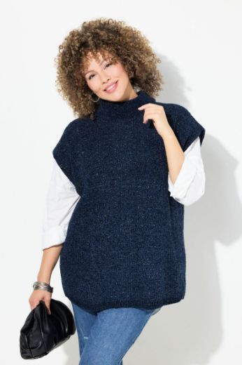 Moda za polnejše Pulover kratkih rukava povišenog ovratnika plus velikost, xxl, Ulla Popken in Johann Popken (JP1880)