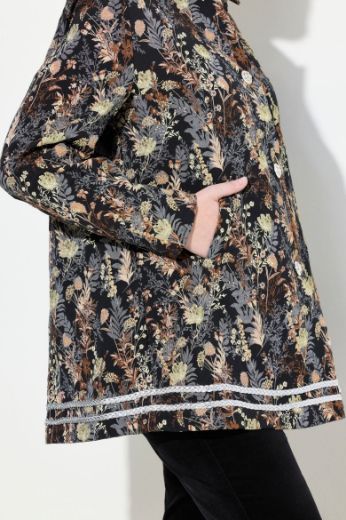 Moda za polnejše Sako elegantni  cvjetnog uzorka plus velikost, xxl, Ulla Popken in Johann Popken (JP1880)