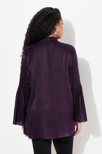 Moda za polnejše Bluza elegantna s mašnom na ovratniku plus velikost, xxl, Ulla Popken in Johann Popken (JP1880)