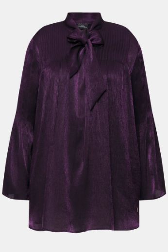 Moda za polnejše Bluza elegantna s mašnom na ovratniku plus velikost, xxl, Ulla Popken in Johann Popken (JP1880)