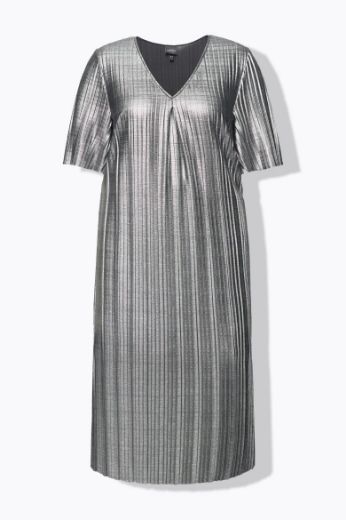 Moda za polnejše Haljina elegantna kratkih rukava V ovratnika plus velikost, xxl, Ulla Popken in Johann Popken (JP1880)