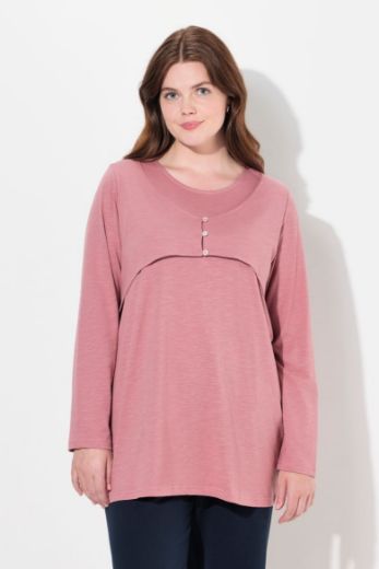 Moda za polnejše Majica dugih rukava A kroja plus velikost, xxl, Ulla Popken in Johann Popken (JP1880)