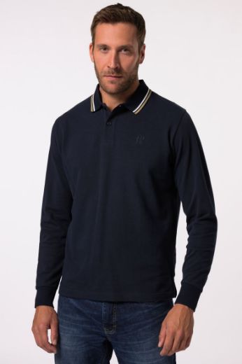 Moda za polnejše Majica Polo dugih rukava plus velikost, xxl, Ulla Popken in Johann Popken (JP1880)